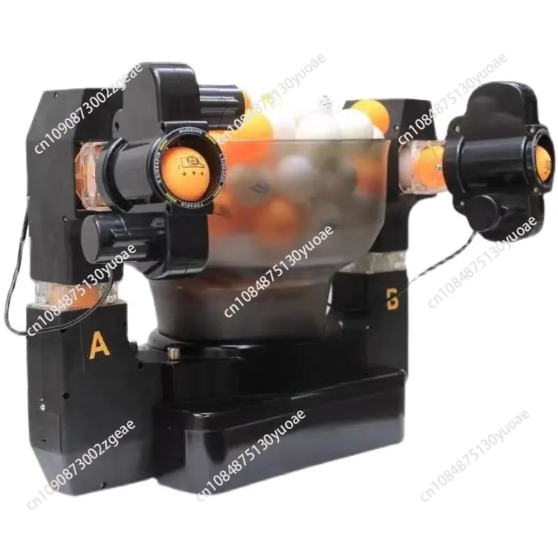 

Машина для обслуживания настольного тенниса с двойной головкой, домашнее портативное устройство для автоматического обучения с одним брызгами