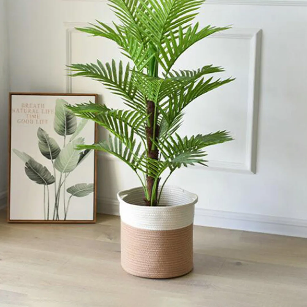 

1Pcs Foldable Woven Flower Basket Handwoven Decorative Holder Portable Storage Container Multipurpose Eco-Friendly Wedding Home