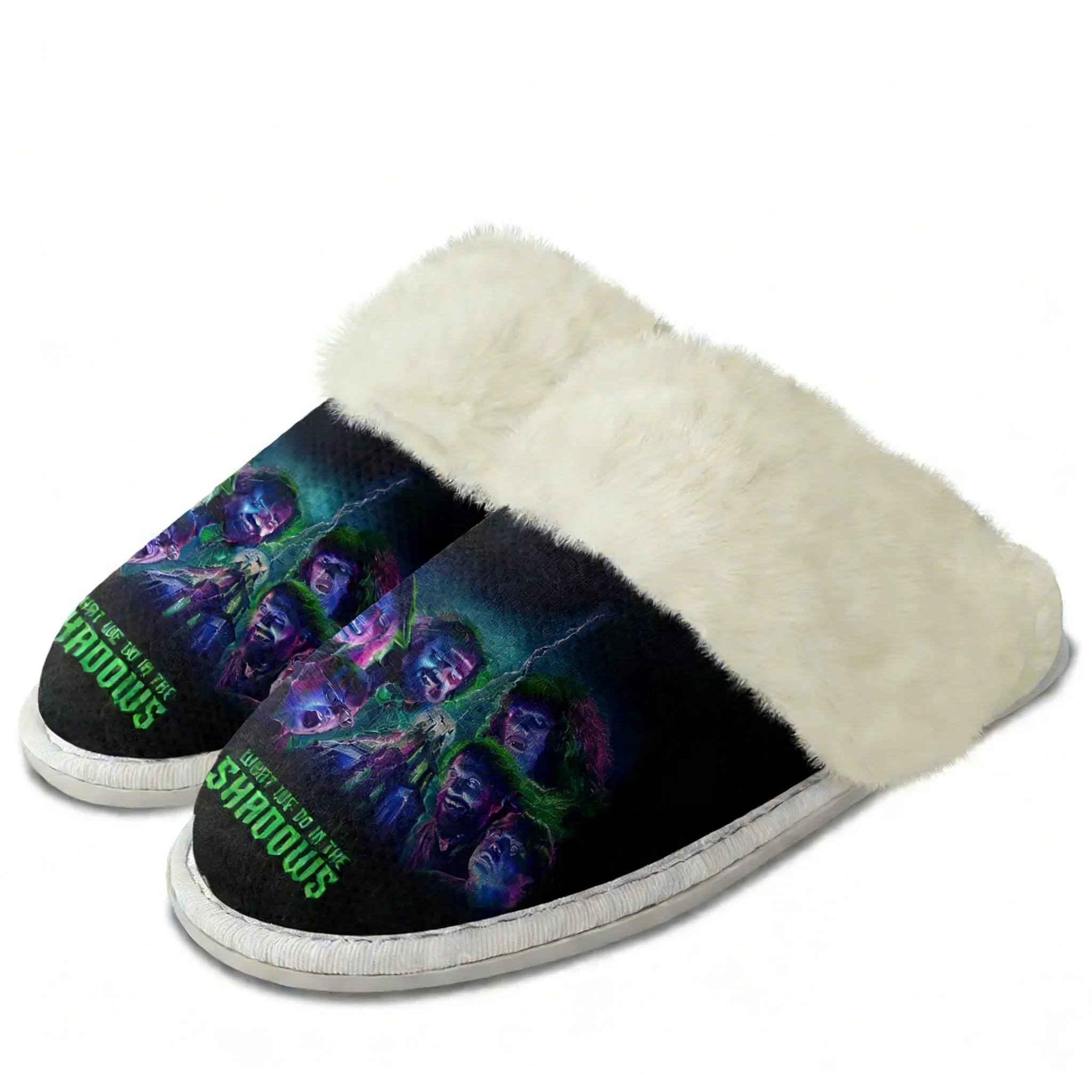 What We Do in The Shadows Plush Edge Warm Shoe Mens Womens Home Thermal Cotton Lightweight Casual Slipper Custom Made Slippers
