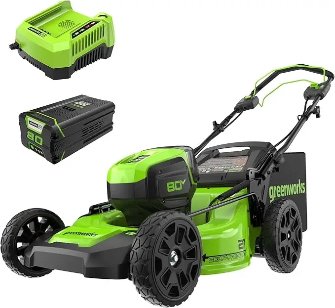 

80V 21" Brushless Cordless (Self-Propelled) Lawn Mower (75+ Compatible Tools)4.0Ah Battery and 60 Minute Rapid ChargerIncluded