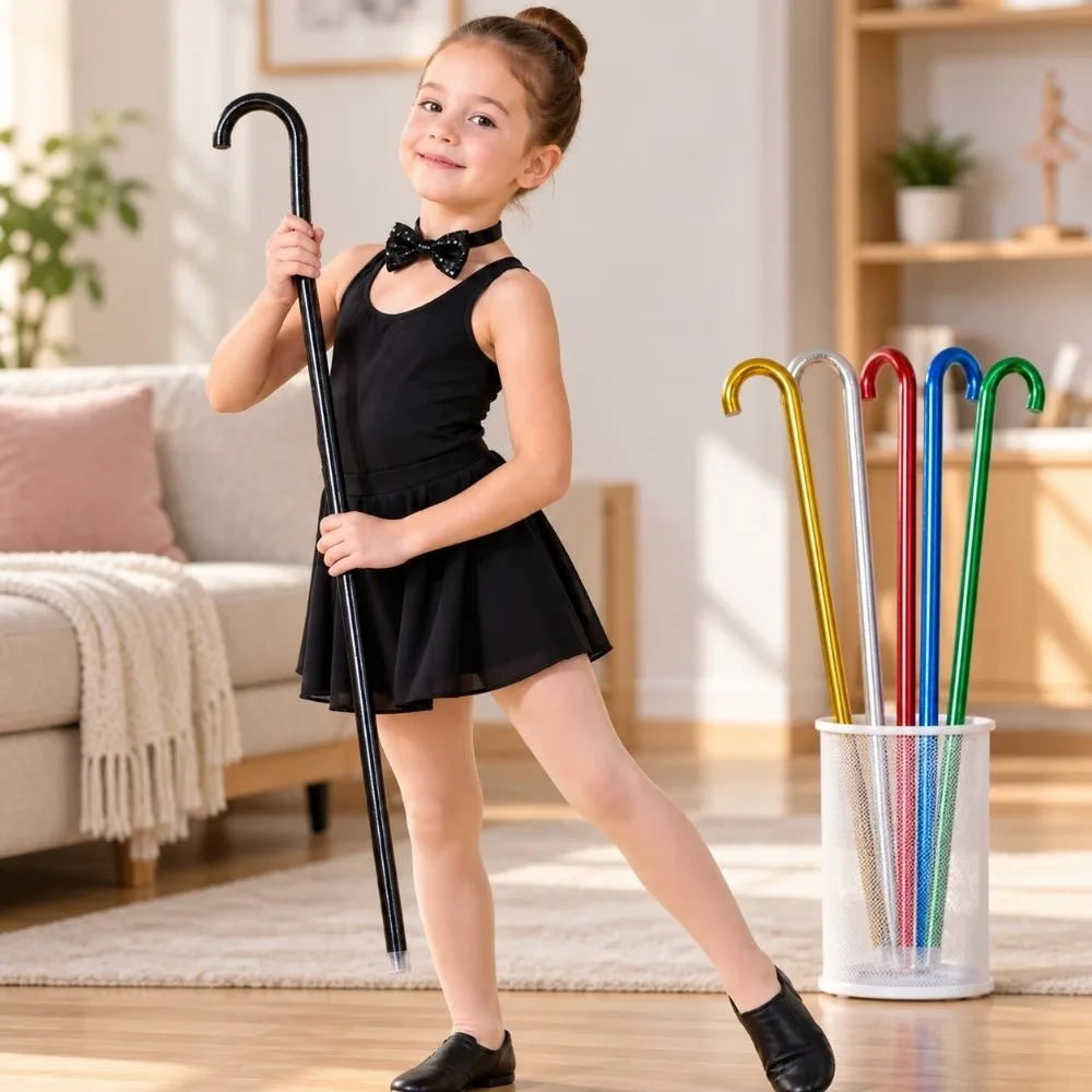 60cm Adult Children's Laser Dance Cane 10 Colors Diameter 1.6cm Belly Dance Performance Stick Jazz Dance Props