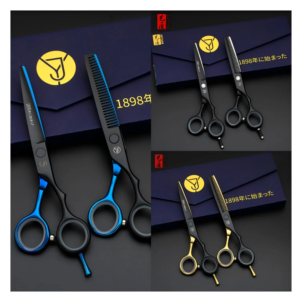 The 6-inch black and blue dual blade handle is ergonomically designed for greater comfort and ease of use, making it suitable fo