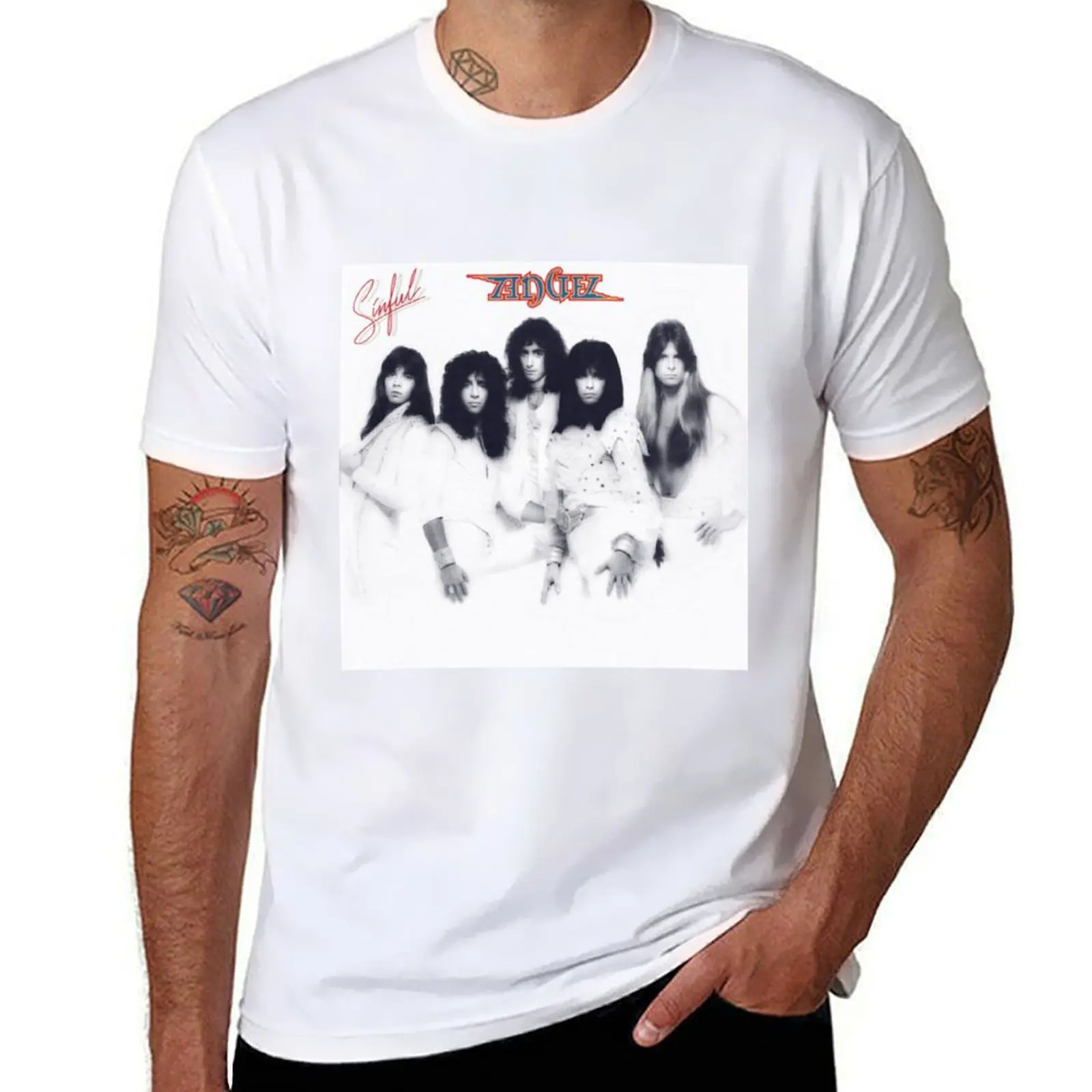 

Angel Sinful T-Shirt anime t shirts oversize t shirts for man pack white t shirts for man graphic funny T-Shirt