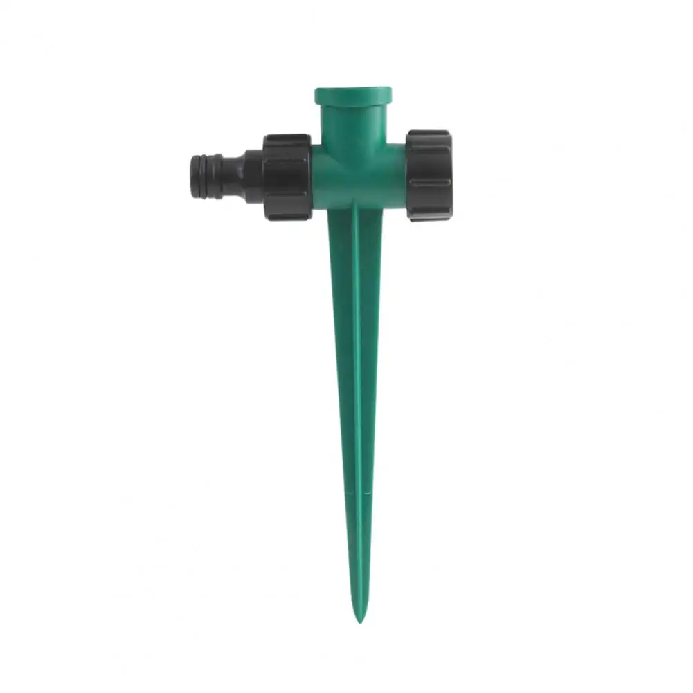 2Pcs Useful Watering Plug Unbreakable Double Head Garden Hose Sprinkler Irrigation Connector Ground Stake Purling