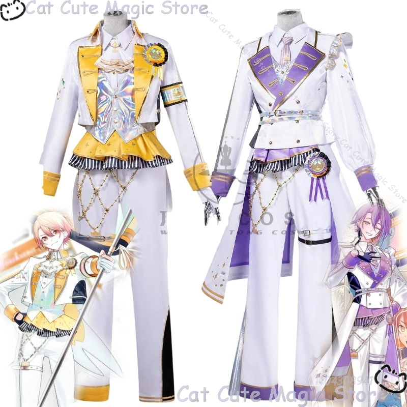 مشروع Sekai 5th الذكرى WxS tksTenma Tsukasa تأثيري Kamishiro روي شعر مستعار يتوهم الأمير المرحلة الزي معطف بانت مهرجان البدلة