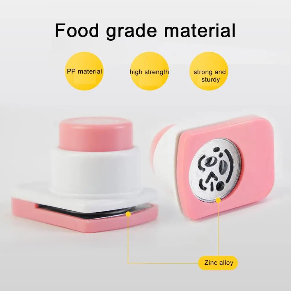 FAI DA TE Alghe Nori Punch Cutter Stampi Per Sfere di Riso Sorriso Viso Cartoon Palla di Riso Onigiri Stampo Dispositivo di Goffratura Stampo Per Sushi Bento Decor