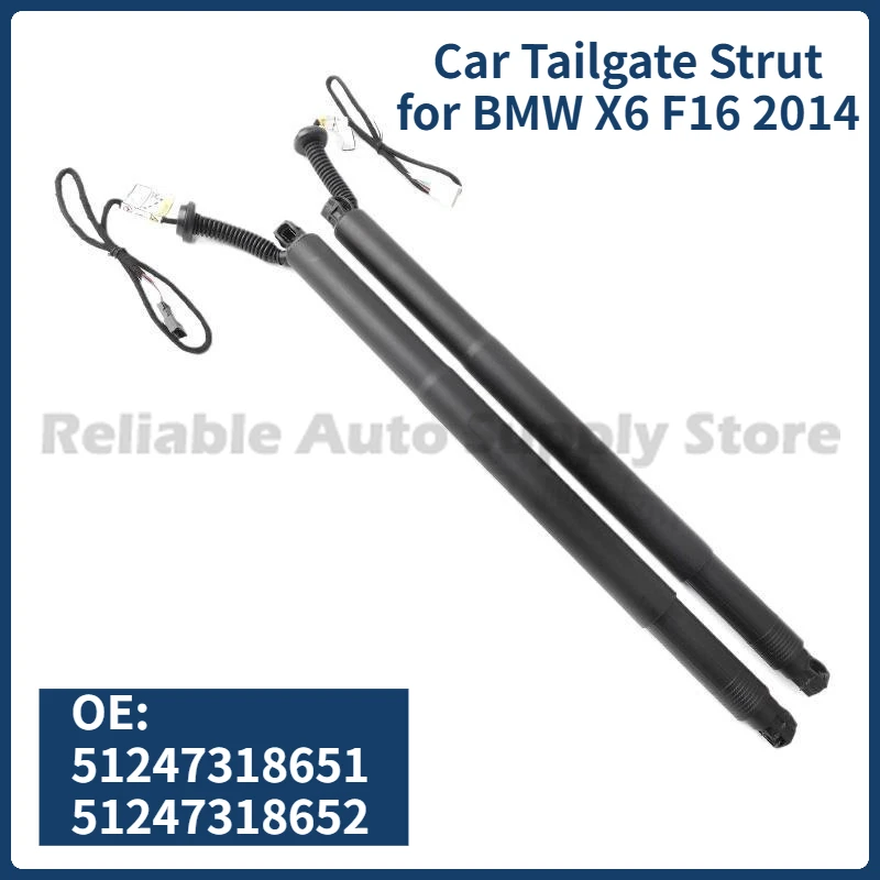 

1 Pair of Car Tailgate Strut 51247318651 51247318652 New Trunk Electric Tailgate Strut for BMW X6 F16 2014