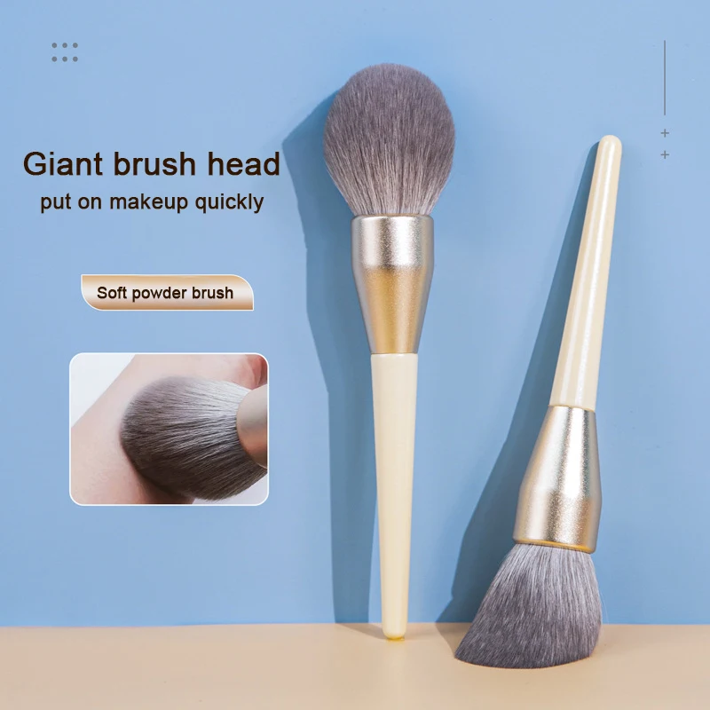 Super Large Loose Powder Brush, Soft and Fluffy Brush Hair Facial Foundation Contouring Makeup Brush for Face Beauty Makeup Tool