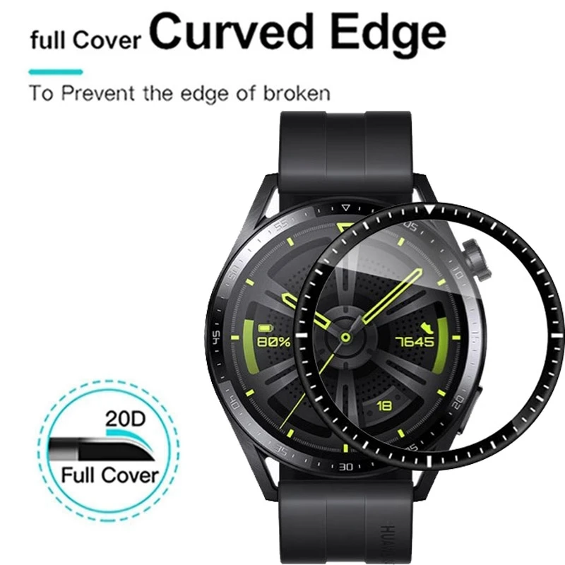 1/3/5PCS Screen Protector For Huawei Watch GT 3 GT 2 Pro 42MM 46MM 43MM Soft Tempered Glass for Huawei Watch GT3 Protective Film