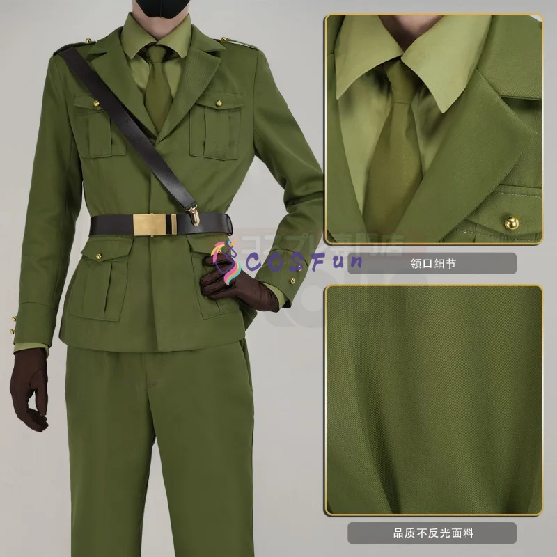 

Arthur Kirkland Cosplay Anime Hetalia World Stars Costume Anime Roleplay Halloween Party Carnival Military Uniform COSFun