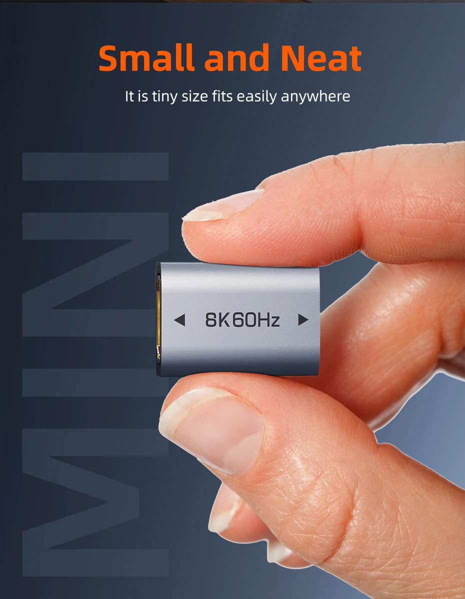 CABLETIME HDMI Extender 8K 60HZ Buchse auf Buchse HDMI 2.1 Stecker Verlängerungsadapter für PS5 Roku HDTV Stick Monitor HD 2.1 – Detail 10