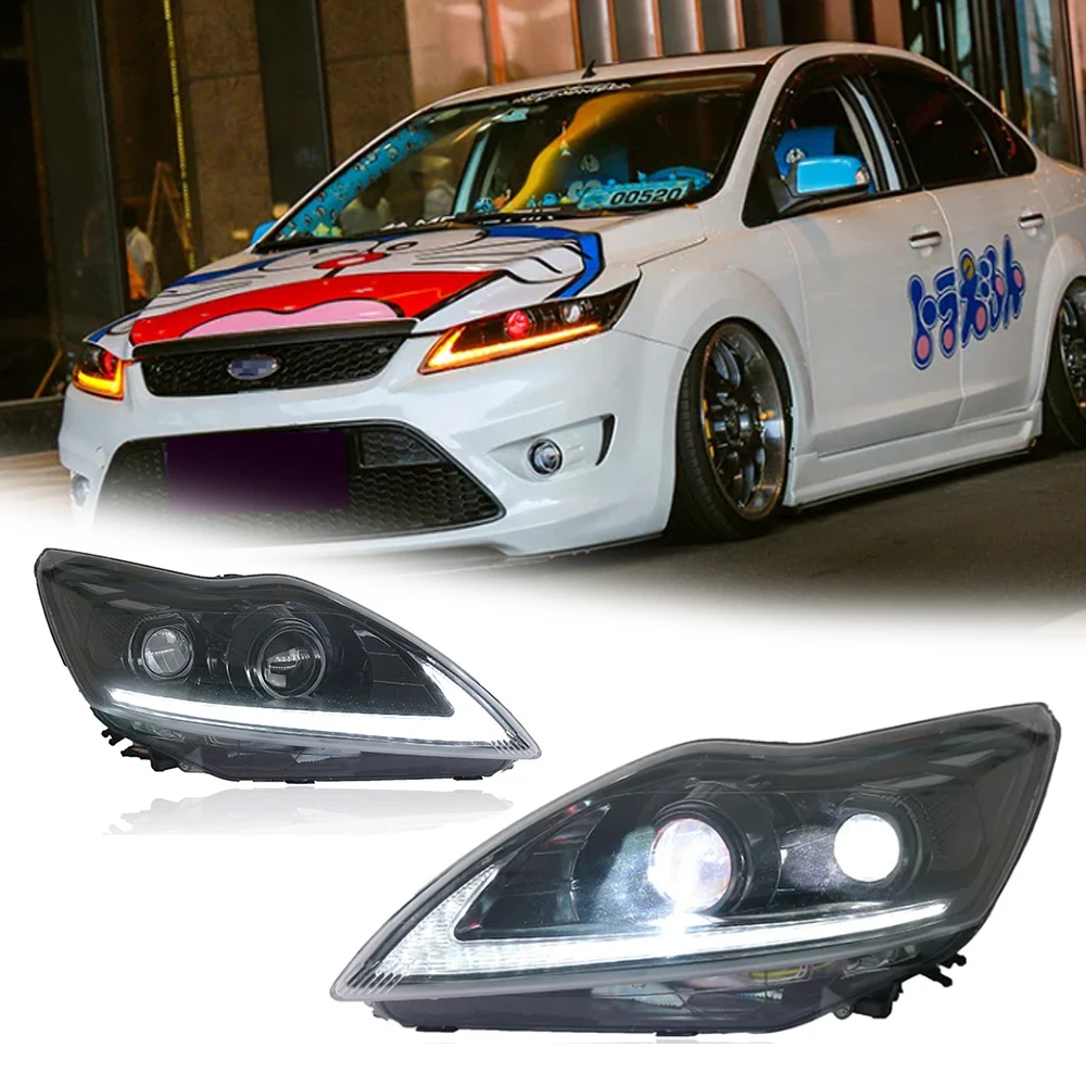

Styling LED HeadLights for FORD FOCUS 09-13 new style full led DRL Car head lamp Assembly Signal Auto Accessories Modified Lamp