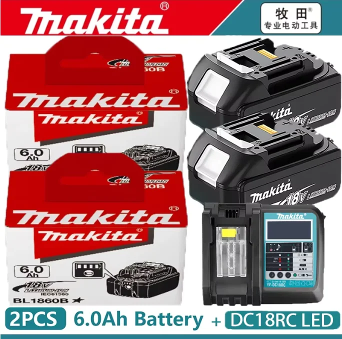 

Makita 6Ah for Makita 18V Battery BL1840 BL1830B BL1850B BL1850 BL1860 BL1815 Replacement Lithium Battery