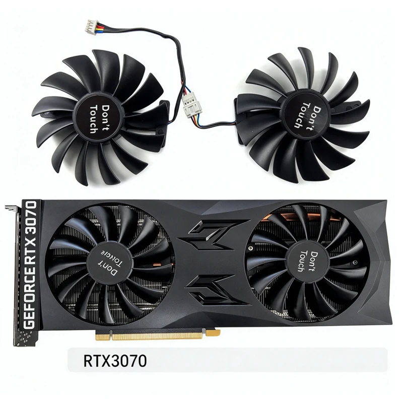 Replacement Graphics Card Cooling Fan for LENOVO RTX3070, 85MM Fan Diameter, 8mm×24mm Mounting Hole Spacing