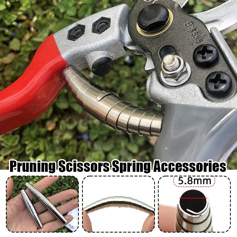 10Pcs Pruning Shears Spare Spring Garden Spring for Pruning Shears Grafting Tool Scissors Parts Replacement Spring