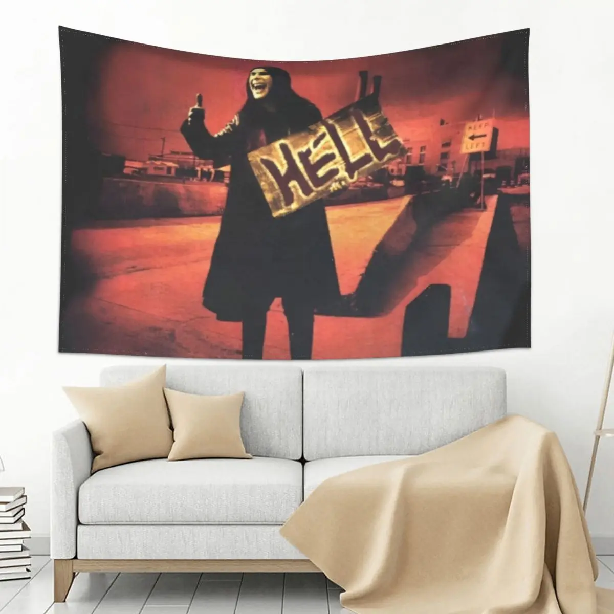 

Ozzy Osbourne Hitch-hiking To Hell Tapestry