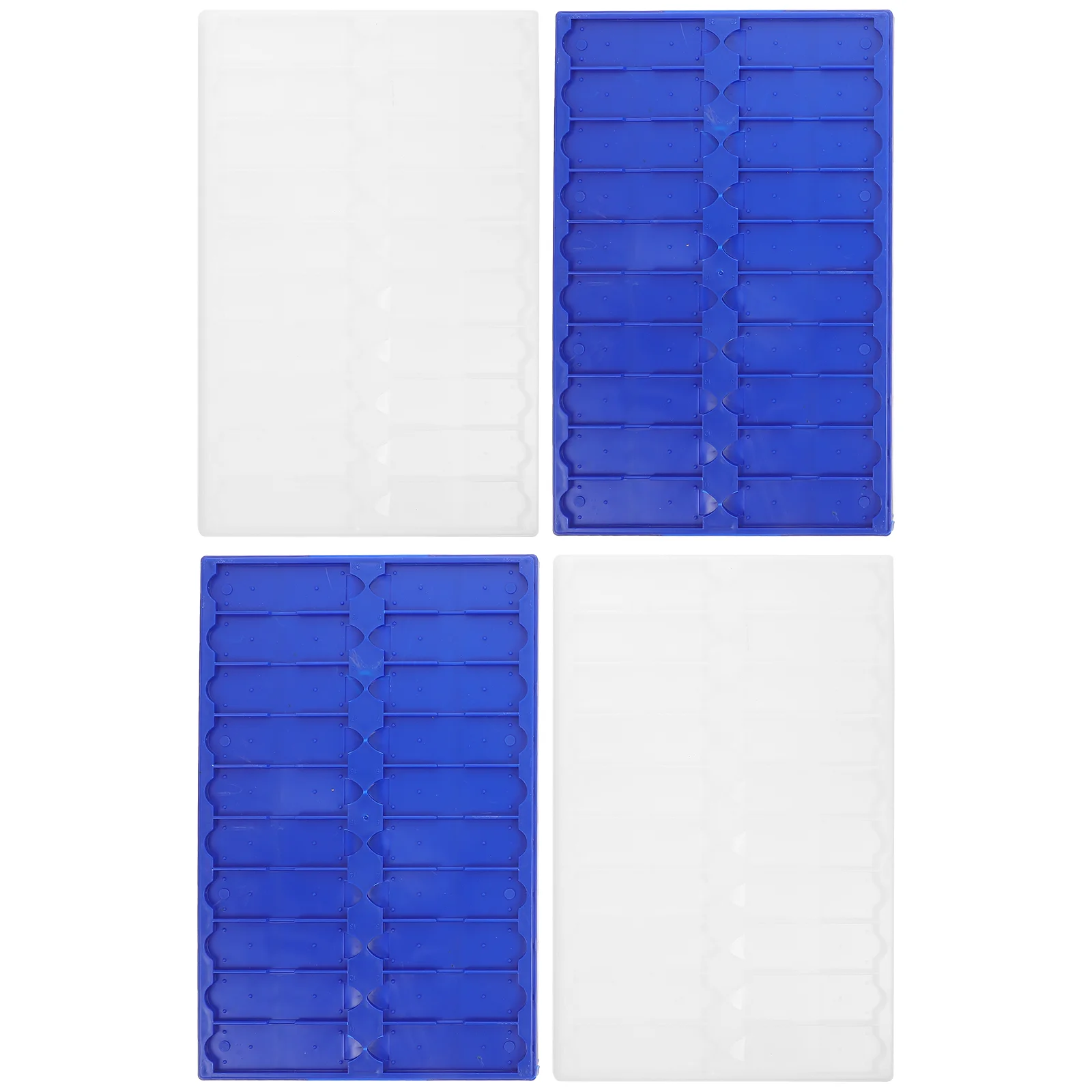 

4 Pcs Slide Storage Plate Slides Microscope Tray Bracket Plates Plastic Holder 20 Capacity Trays