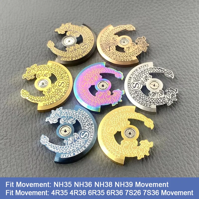 NH35 Movement Roto Fit for NH38 NH39 4R35 7S26 NH35 Movement Pendulum Oscillating Weight Hammer Automatic Rotor Customized Rotor