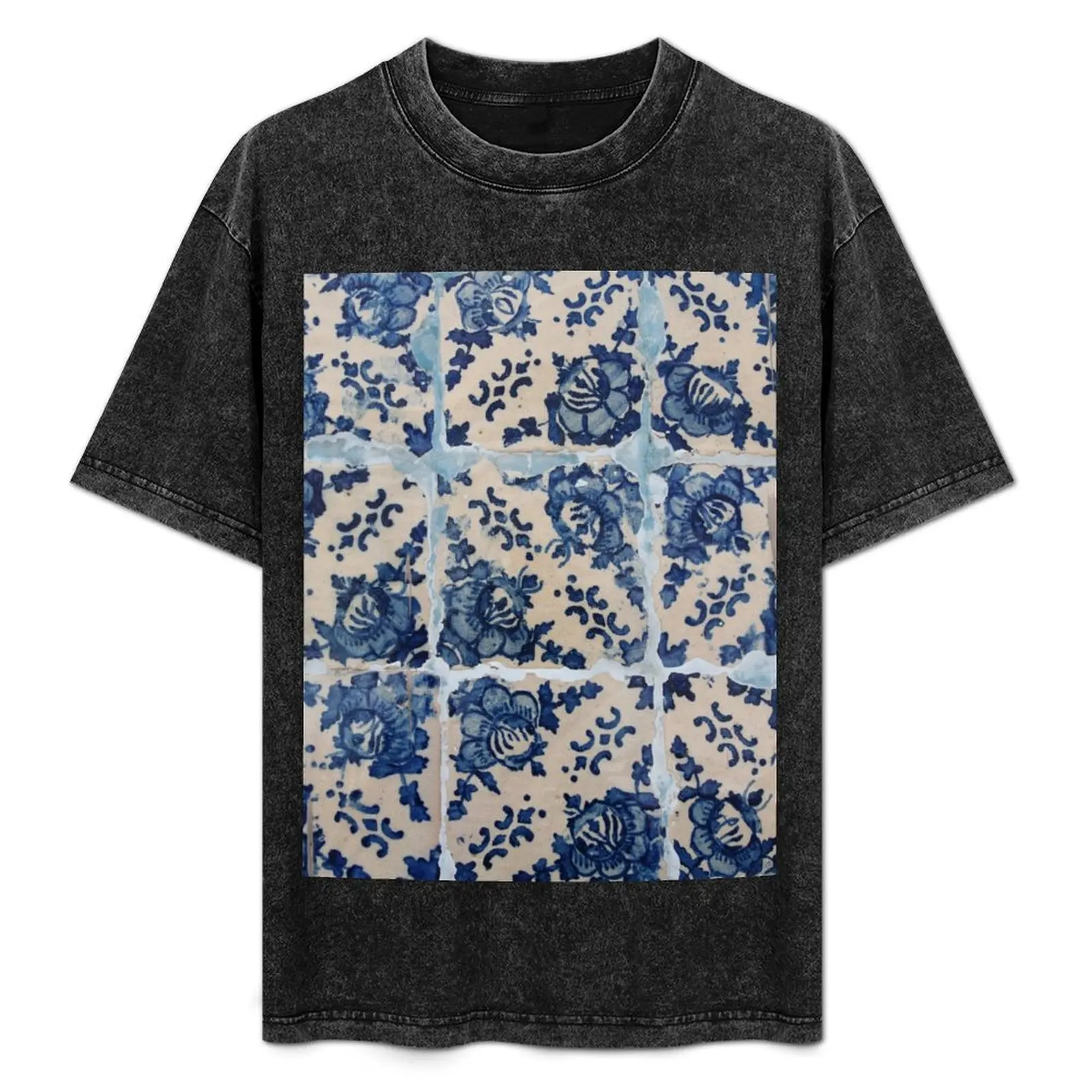 Portuguese Azulejo tiles T-Shirt vintage t shirts oversize t-shirts man anime figures mens t shirts