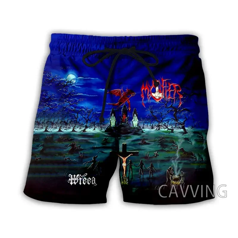 CAVVING 3D Printed  MYSTIFIER Rock   Summer Beach Shorts Streetwear Quick Dry Casual Shorts Sweat Shorts for Women/men