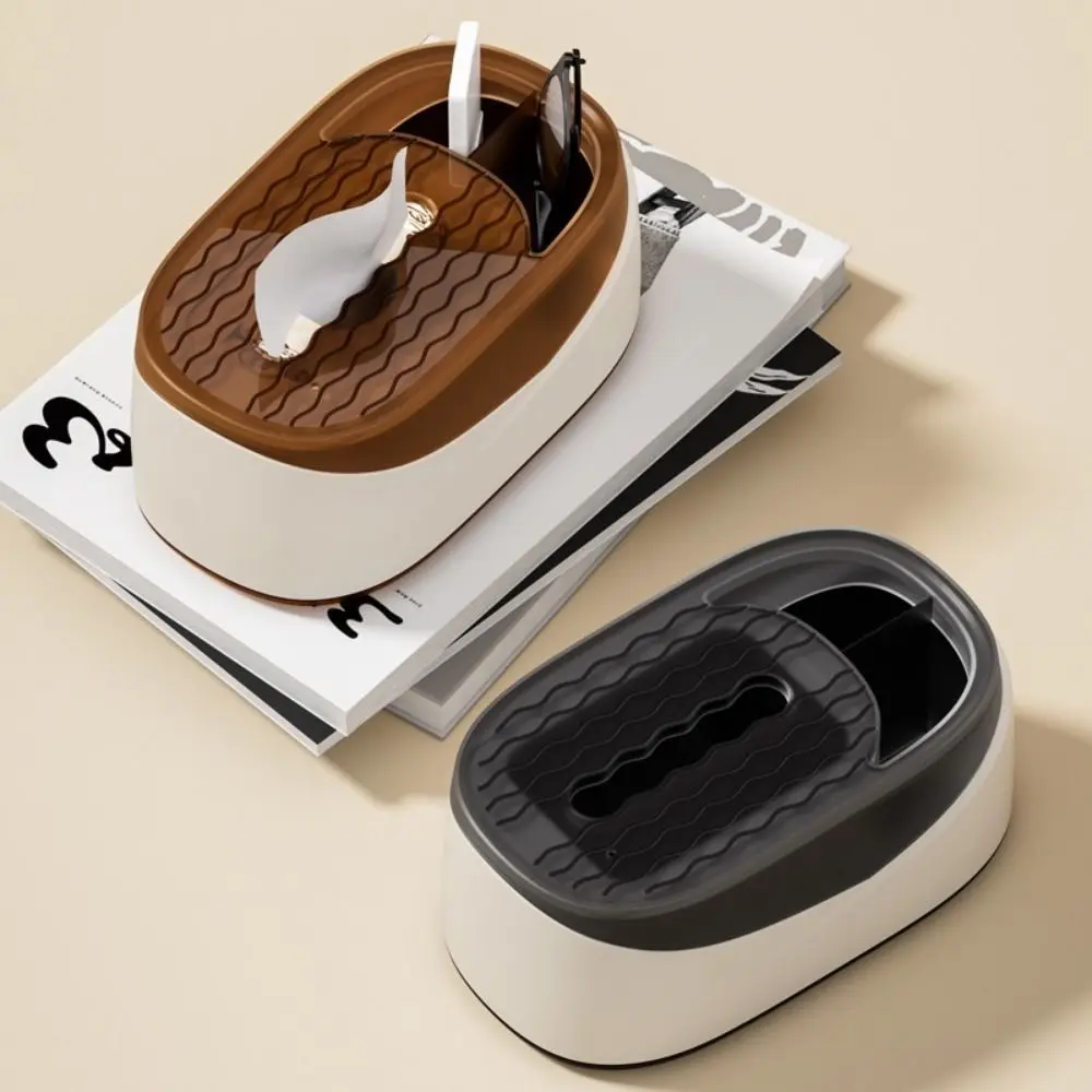 

Multifunctional Plastic Tissue Box Dustproof Large Capacity Napkin Holder Simple Tissue Paper Box Bedroom