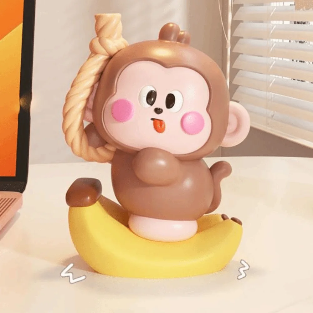 Resin Monkey Miniature Figurine Handmad Statue Little Monkey Ornaments Collectible Cartoon Monkey Landscape Decoration - view 4