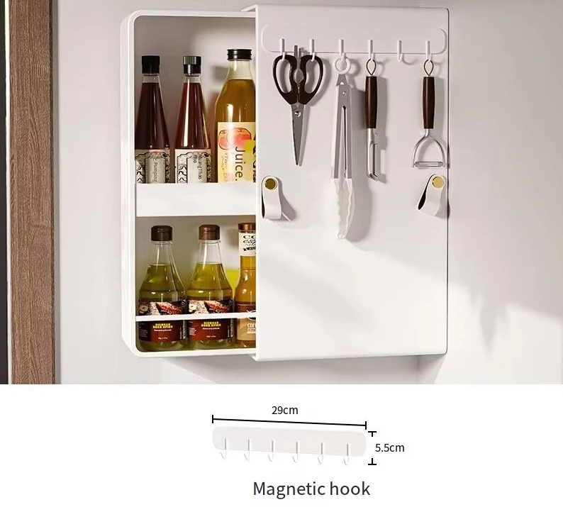 Narrow Style Wall Mounted Kitchen Storage Pull Out Durable Slide Out Spice Racks Organizer