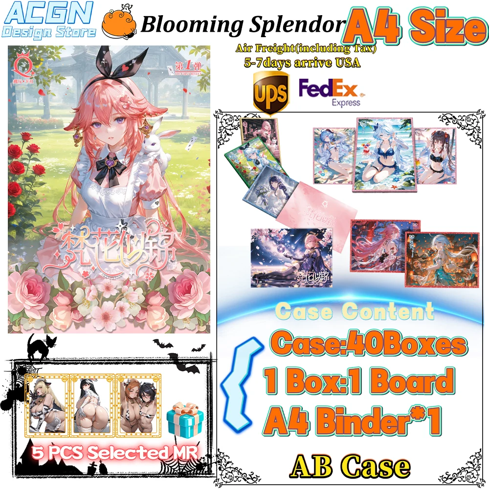 

Оптовая продажа, новинка 2025 года «Funplay Card Club» — цветущая брызга A4, акриловые художественные бумажные карты, подарки на день рождения для мальчиков и девочек