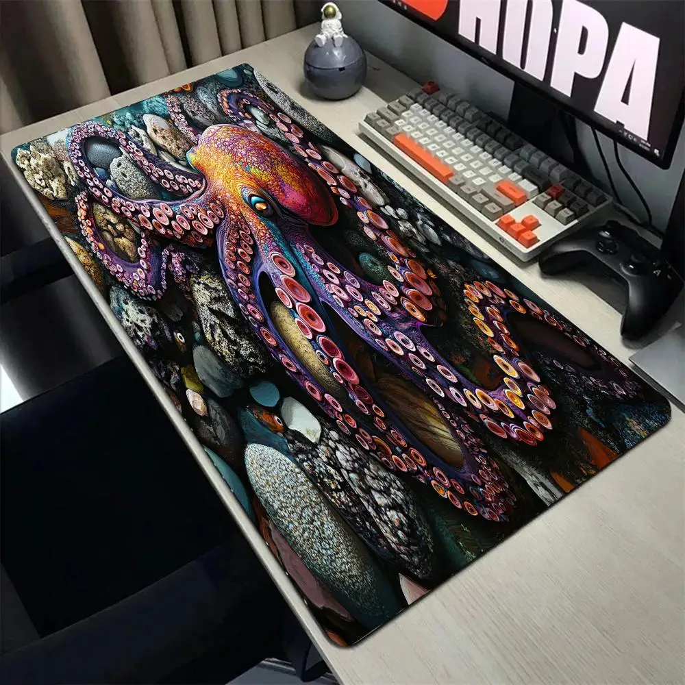 

Коврик для мыши с шахматным узором, большой игровой коврик для мыши с закрытыми краями, утолщенный коврик для компьютерной клавиатуры, настольный коврик