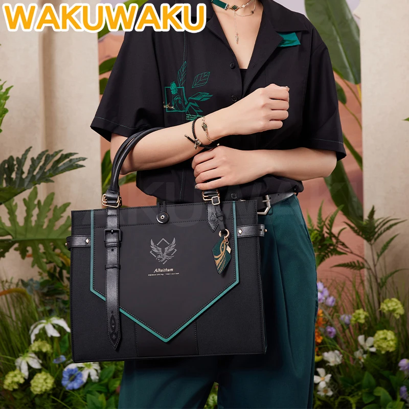 【رسمي】AI هيثم دوجين حقيبة تأثيري لعبة Genshin Impact WakuWaku Itabag حقيبة مدرسية AI هيثم تأثيري الدعائم عيد الميلاد