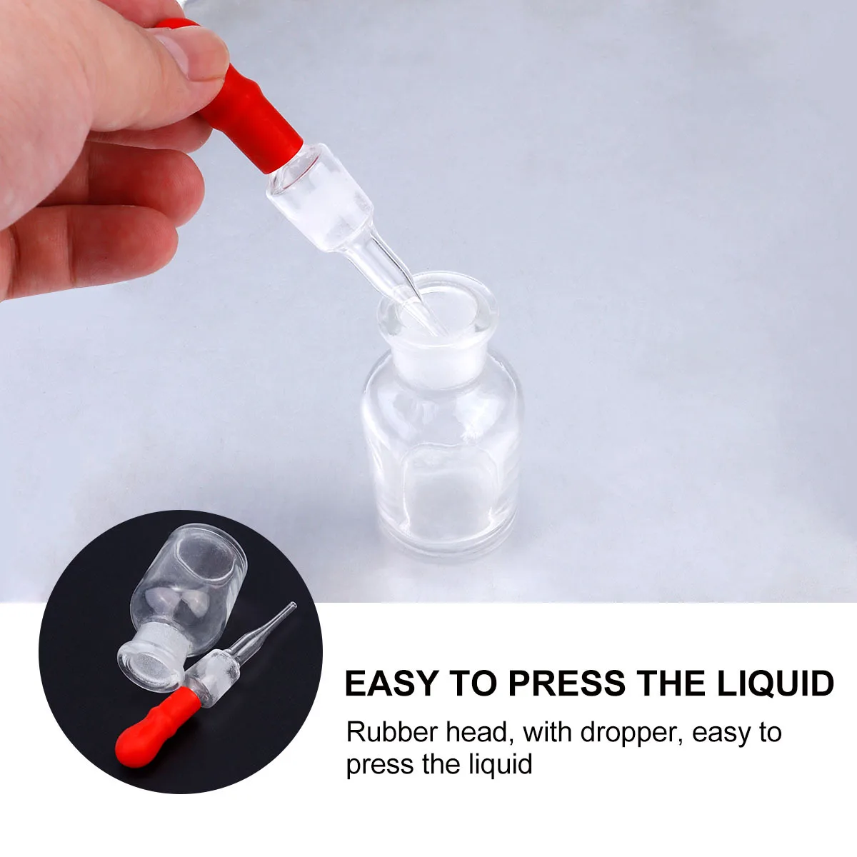 

1Set Transparent Glass Dropping Bottle 30ml Capacity Professional Lab Household Classroom Use Ecofriendly Reusable Refillable