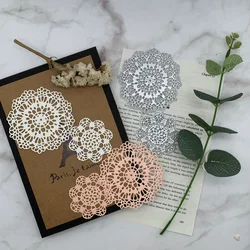 2Pcs Lace Towel Paper Metal Cutting Dies For DIY Scrapbooking Photo Album Decorative Embossing PaperCard Crafts Die
