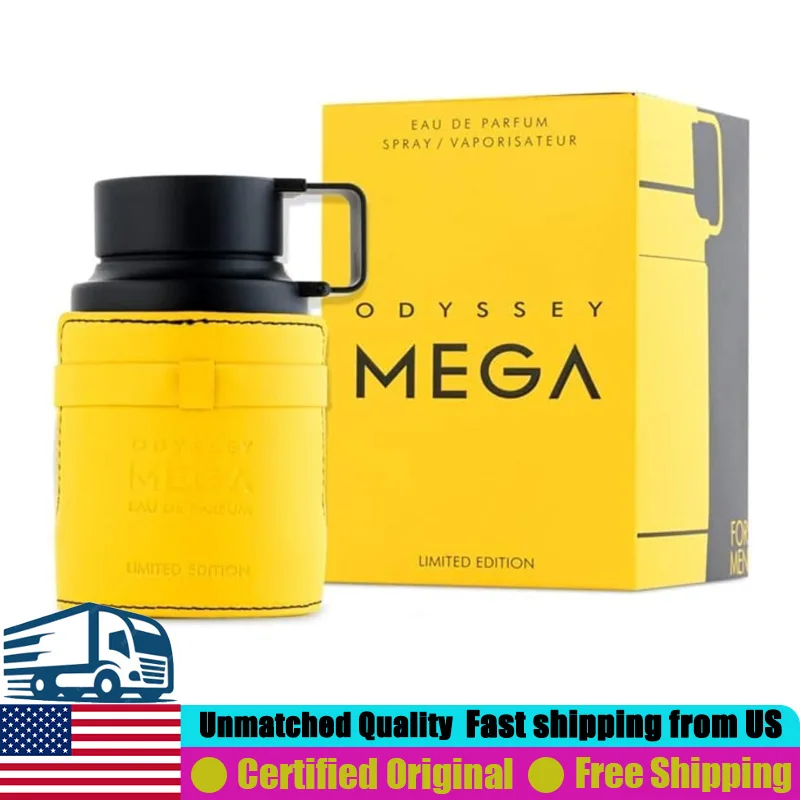 

Armaf Odyssey Mega Man Eau de Parfum 3.4 Ounce Premium Arabian Perfumes 100 ML Lasting Woody Aromatic Pheromones Cologne for Men