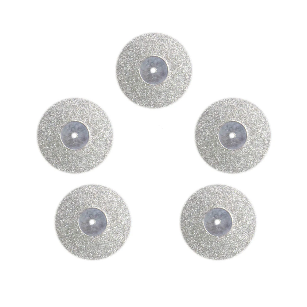 50pcs Dental Lab Diamond Disc Disks Double Sided Grit Cutting Disc Tool Diameter 22mm Thickness 0.25mm 0.45mm