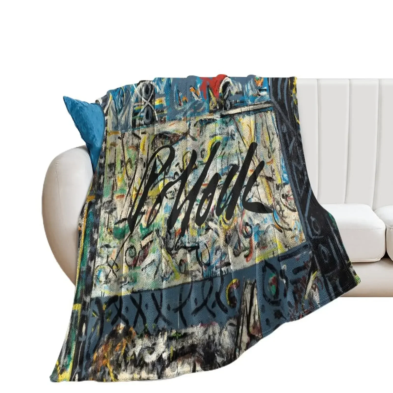 Guardians of the Secret by Jackson Pollock Throw Blanket blankets ands Hair Comforter Blankets