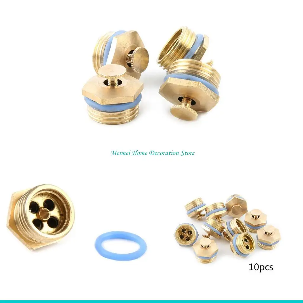 

H7BF 10 шт./компл. 360 градусов садовый разбрызгиватель с резьбой для орошения воды