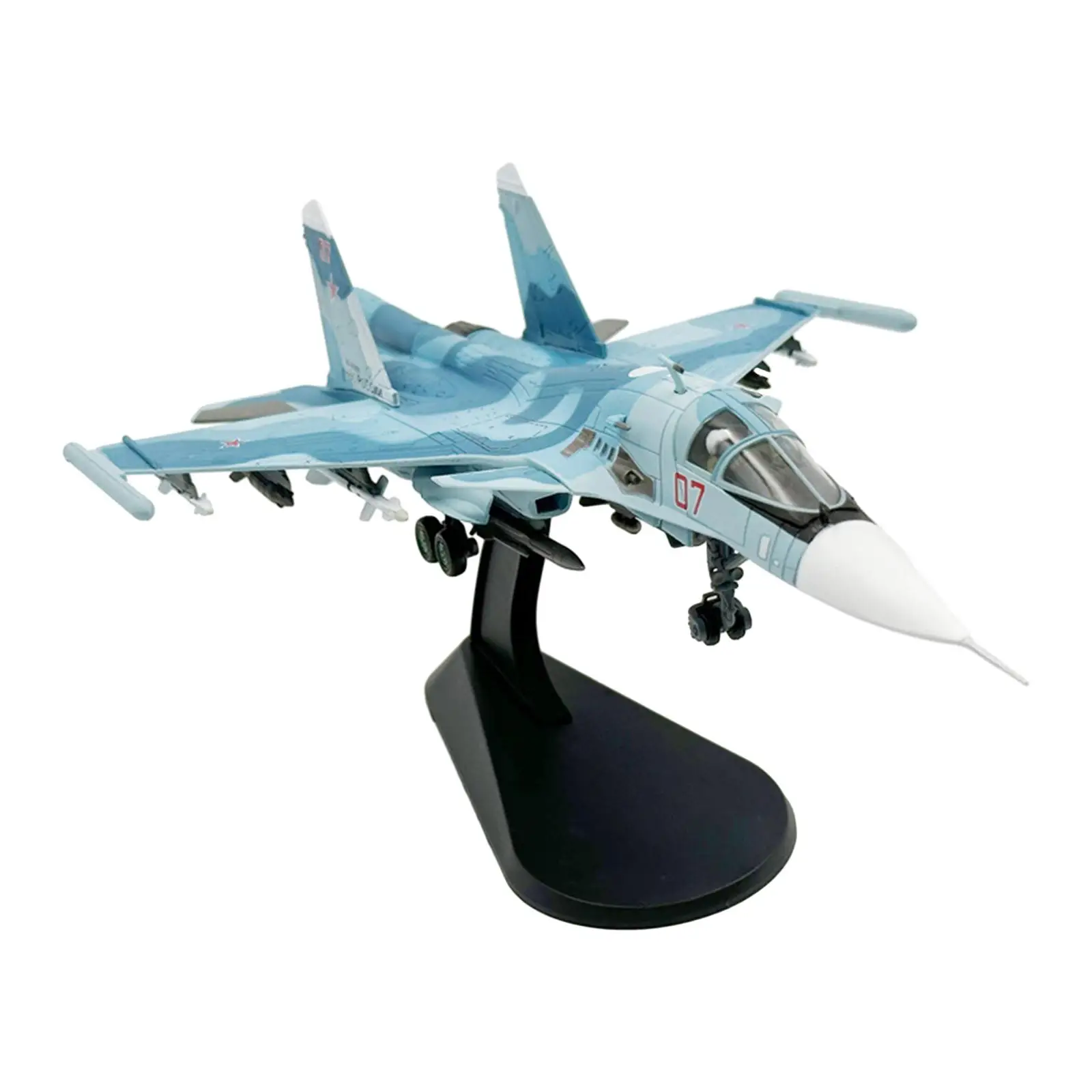 1:100 SU35 Plane Model Display Stand Aircraft for Desktop Shelf Office