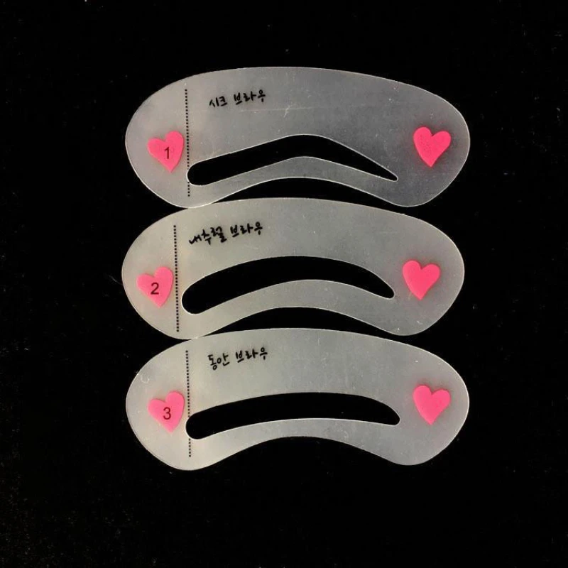 1/2/4/6set Reusable Eyebrow Stencil Beauty Makeup Brow Stamp Template Eyebrows Shape Set Eye Brow Makeup Tools Accessories view 6