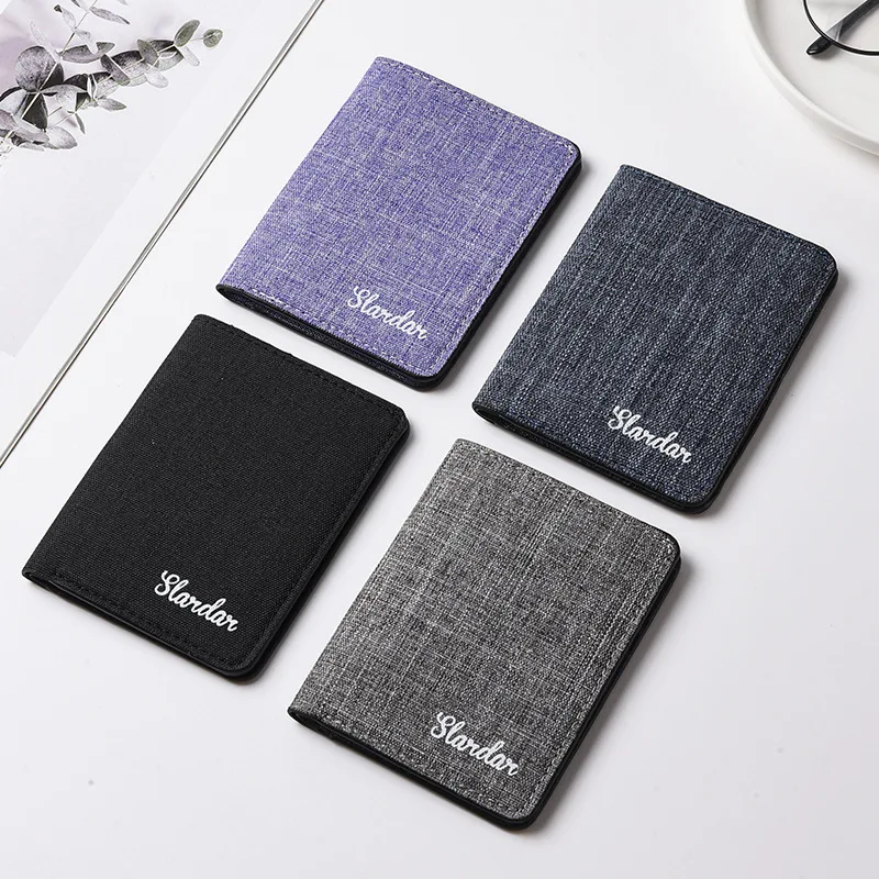 1Pc New Super Slim Soft Wallet PU Material Mini Credit Card Wallet Purse Card Holders Men Wallet Thin Small Short Skin Wallets