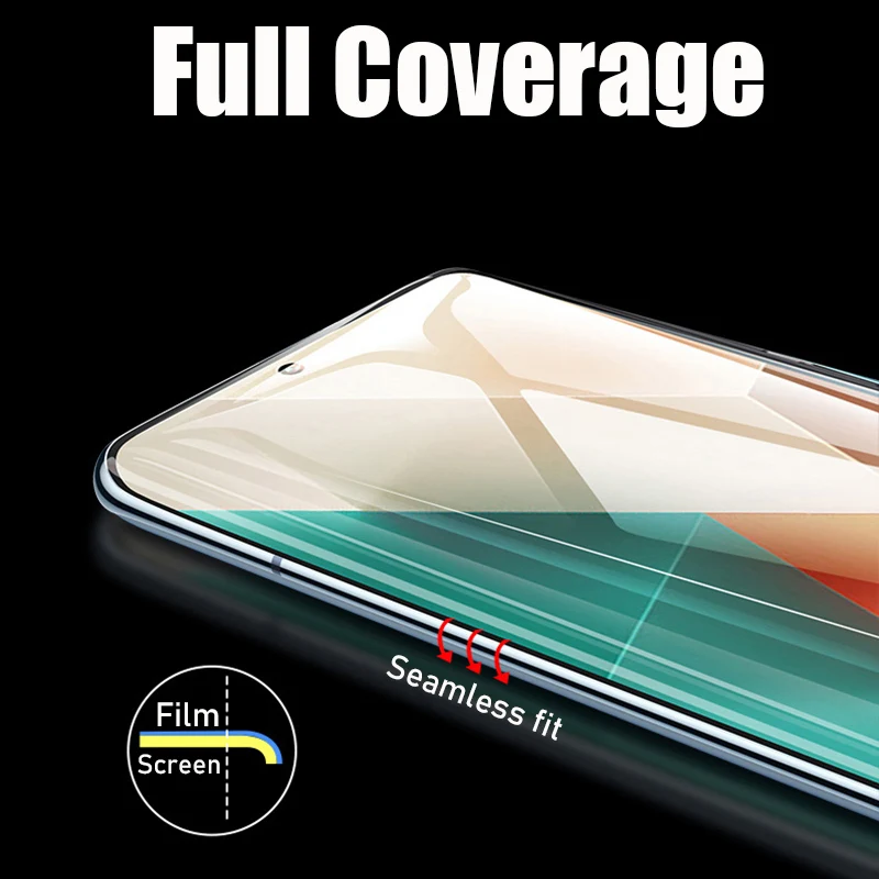 5PCS Hydrogel Film For Xiaomi Redmi Note 13 14 12 11 10 9 8 Pro 5G Screen Protector For Redmi Note 10S 11S 12S 9T 8T Soft Film