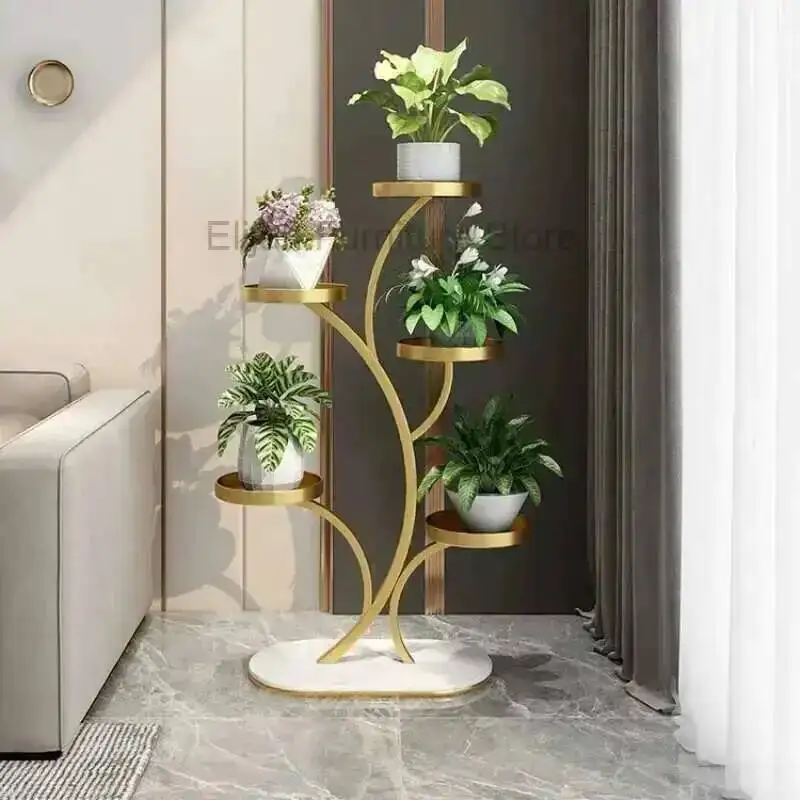 

Living Aesthetics Balcony Minimalist Room Flower Rack Trendy Light Luxury Plant Display Shelf Designer Muebles Home Furniture