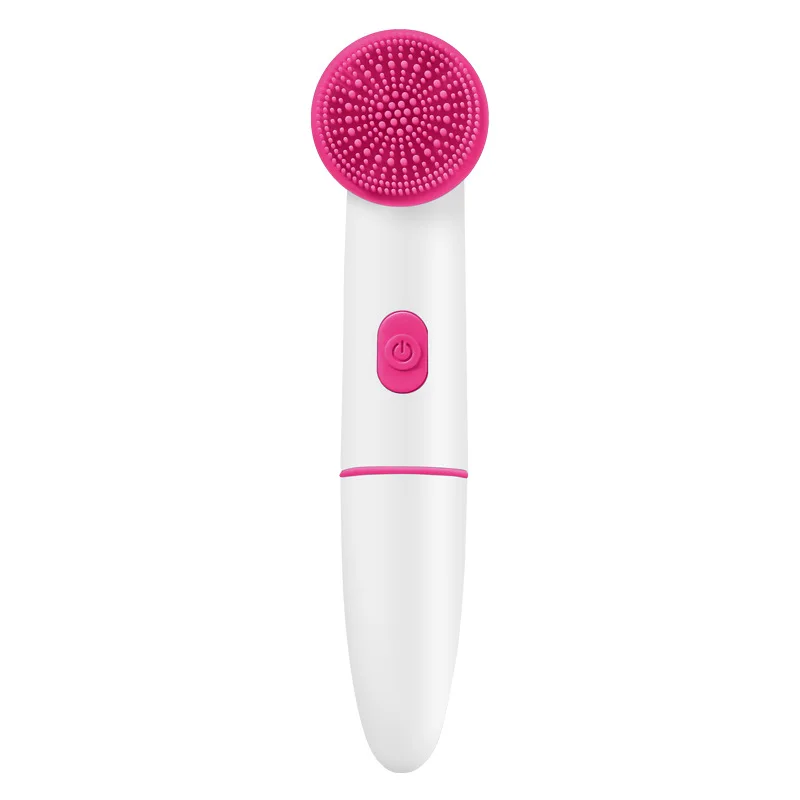 2 in 1 Double Head Electric Waterproof Silicone Face Cleansing Brush, Sonic Vibration Facial Pore Cleaner Skincare Beauty Tool - Image 6