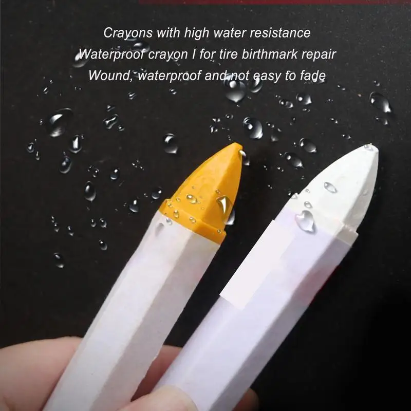 Tire Chalk Paint Stick Crayon Vehicles Paint Markers Anti-Scratch Removal Paint Pen Waterproof Vehicles Paint Markers For For