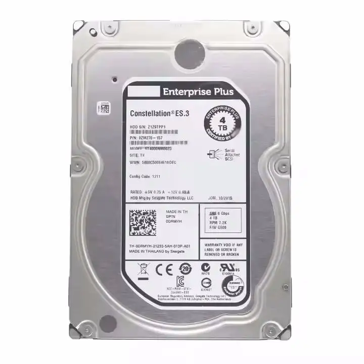 

Customized high quality 0DRMYH 4TB 7.2K 6Gb/s 3.5" SAS Hard Drives HDD ST4000NM0023 DRMYH With Good Price