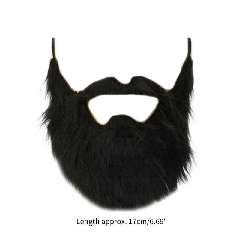 Barbas falsas para adultos, niños, Halloween, bigotes falsos, accesorios para disfraces de cosplay