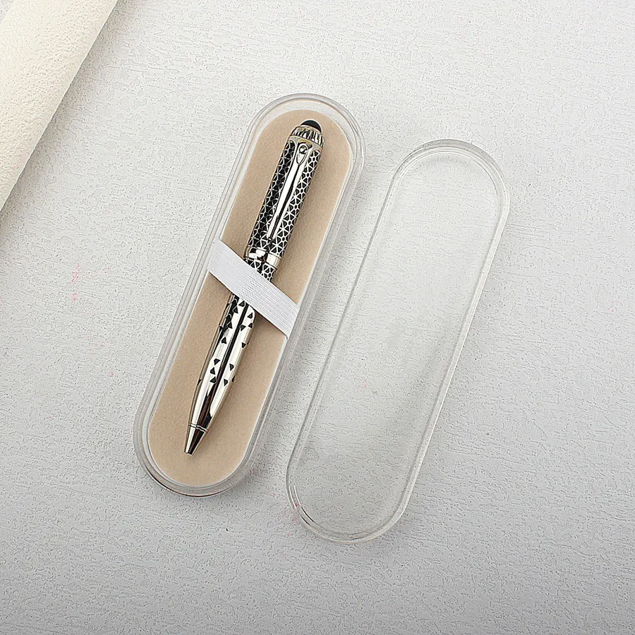 

Бизнес-металлическая шариковая ручка 148P, скульптура из нержавеющей стали, школьные канцелярские принадлежности, подарки