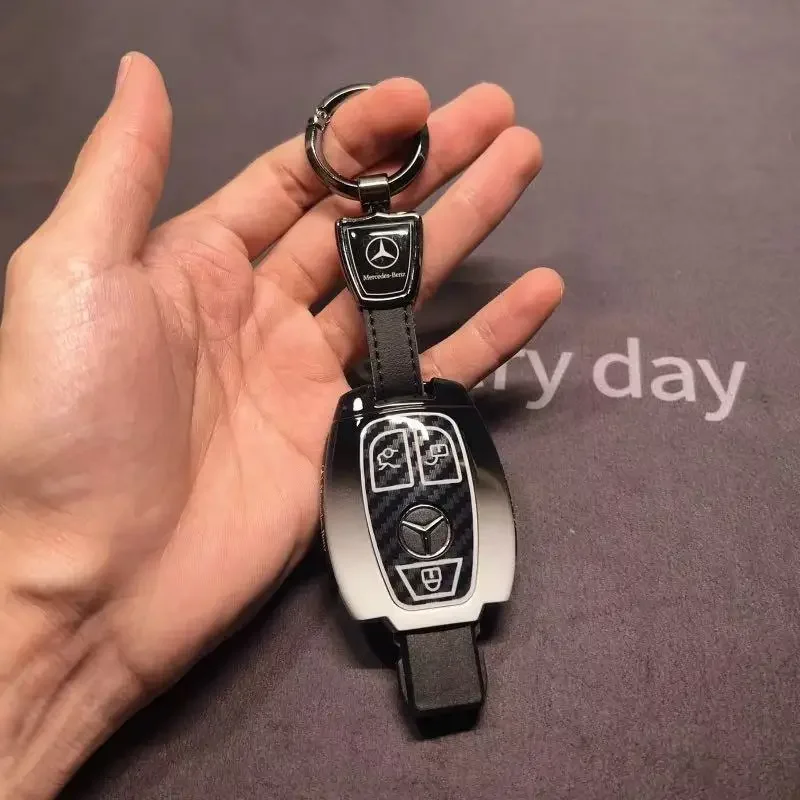 Fob Holder for Mercedes Benz A B R G Class GLK GLA GLC GLR W204 W210 W176 W202 W463 Car Remote Key Case Cover