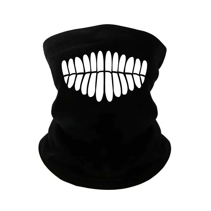 Anime DAN DA DAN máscara facial Takakura Ken Dandadan pañuelo Cosplay hombres mujeres calentador de cuello Otoño Invierno cálido negro bufanda corta