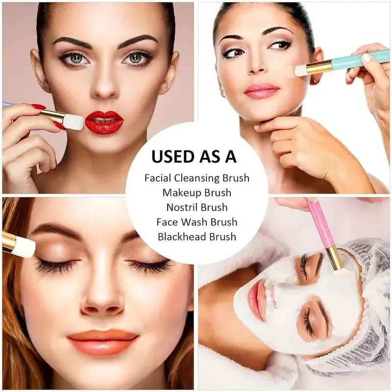 10/20/50/100pcs Deluxe Lash ชุดแปรงทําความสะอาด-Gentle Eyelash แชมพูแปรงสําหรับส่วนขยาย,Peel Off Blackhead Remover,แต่งหน้า