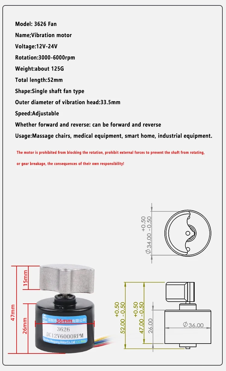 12V 24V 3000/6000rpm Brushless DC Vibration Motor 3626 Planetary Gear 6 lines Adjustable Speed CW CCW High Torque Micro Motor